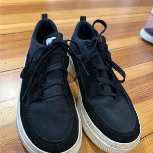 Sorel Black Sneakers with White Accents